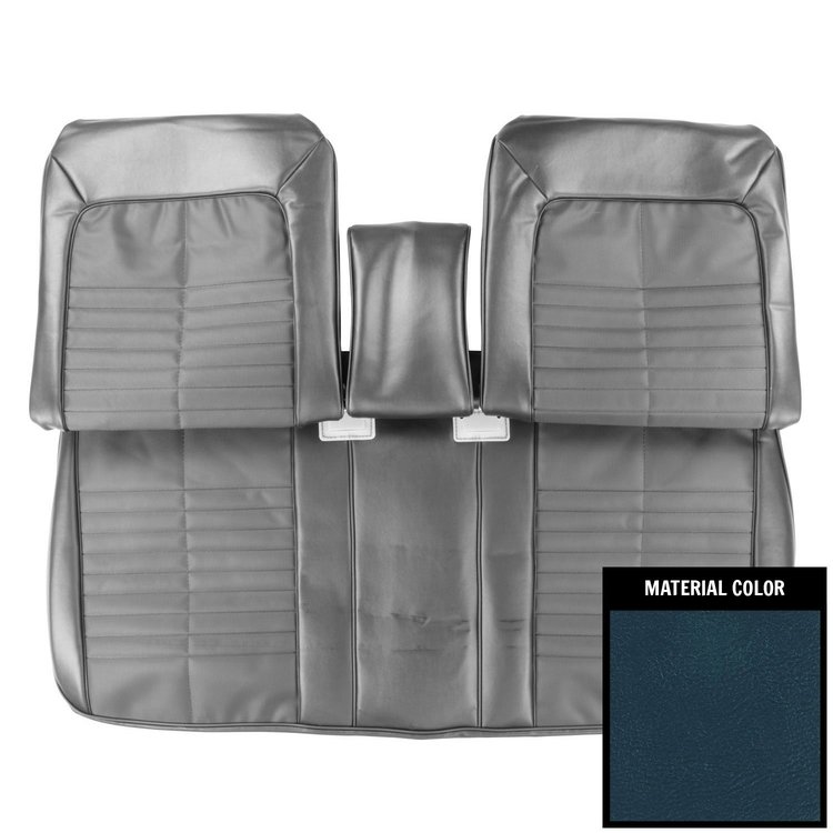 71GS09BS1 Front Bench W/Arm Rest Seat Cover for 1971 Pontiac GTO/LeMans Sport Blue