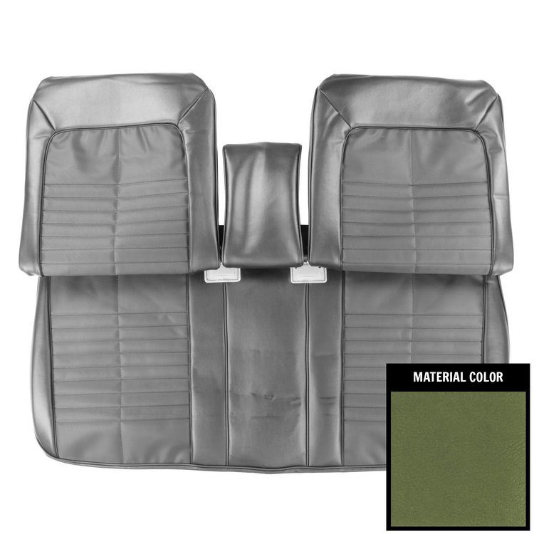 71GS19BS1 Front Bench W/Arm Rest Seat Cover for 1971 Pontiac GTO/LeMans Sport Jade Green