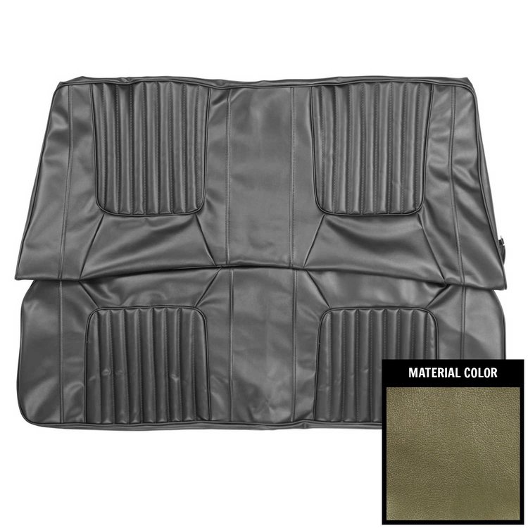 71KSE104C Rear Bench Seat Cover for 1971 Dodge Challenger Deluxe Hardtop Dark Metallic Green