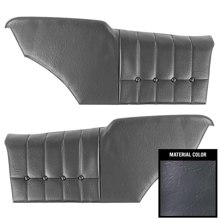 71MD09C-P Rear Door Panels for 1971-72 Chevrolet Monte Carlo Hardtop Pre-Assembled Blue
