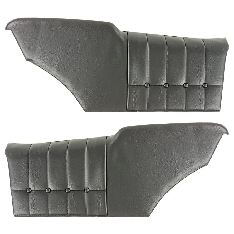 71MD10C-P Rear Door Panels for 1971-72 Chevrolet Monte Carlo Hardtop Pre-Assembled Black