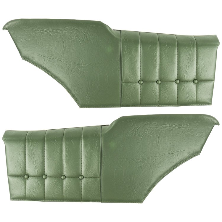 71MD25C-P Rear Door Panels for 1971-72 Chevrolet Monte Carlo Hardtop Pre-Assembled Dark Green