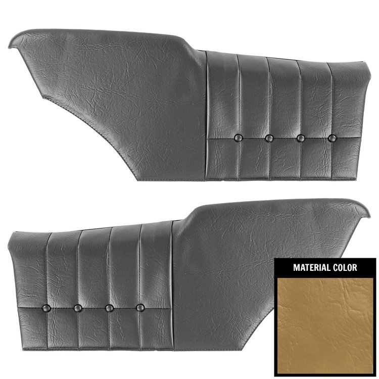 71MD41C-P Rear Door Panels for 1972 Chevrolet Monte Carlo Hardtop Pre-Assembled Sandalwood