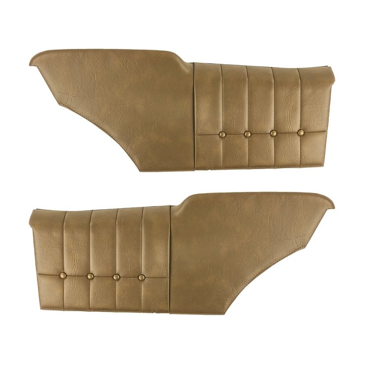 71MD42C-P Rear Door Panels for 1971-72 Chevrolet Monte Carlo Hardtop Pre-Assembled Dark Saddle