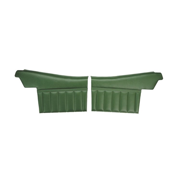 71UD25V-P Rear Door Panels for 1971-72 Skylark/350/Custom/GS Convt Pre-Assembled Dk Green