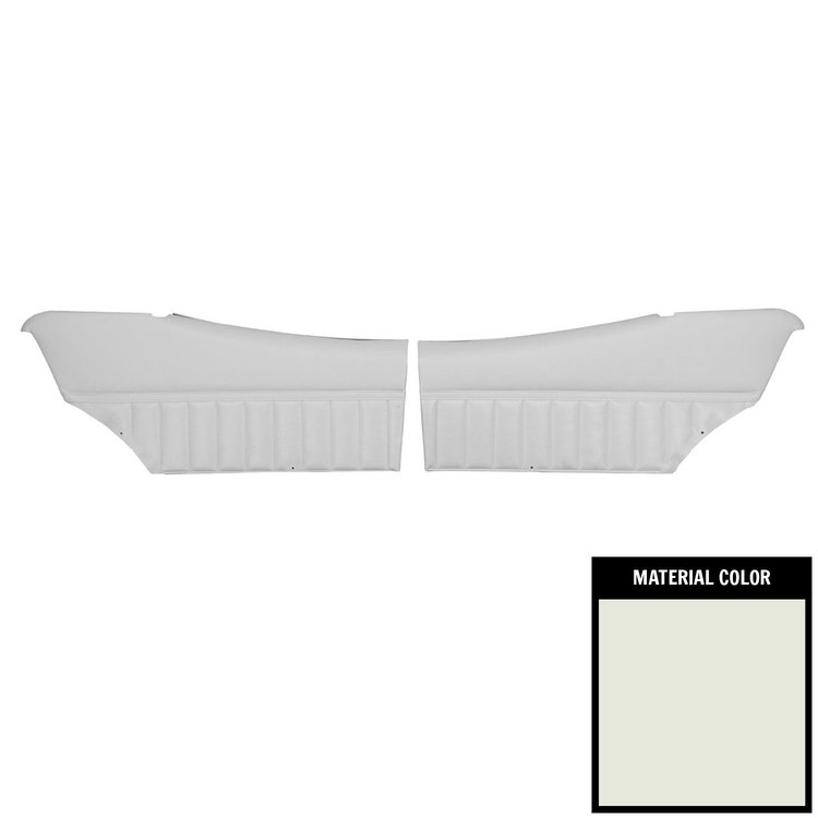 71UD37C-P Rear Door Panels for 1971-1972 Skylark/350/Custom/GS Hardtop Pre-Assembled White