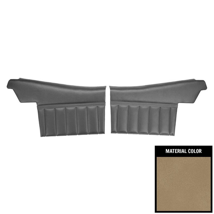 71UD41V-P Rear Door Panels for 1971-72 Skylark/350/Custom/GS Convt Pre-Assembled Sandalwood