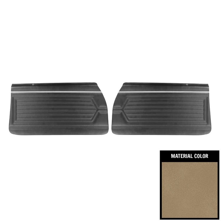 71UDS41-P Front Door Panels for 1971 Buick Skylark/GS Standard Pre-Assembled Sandalwood