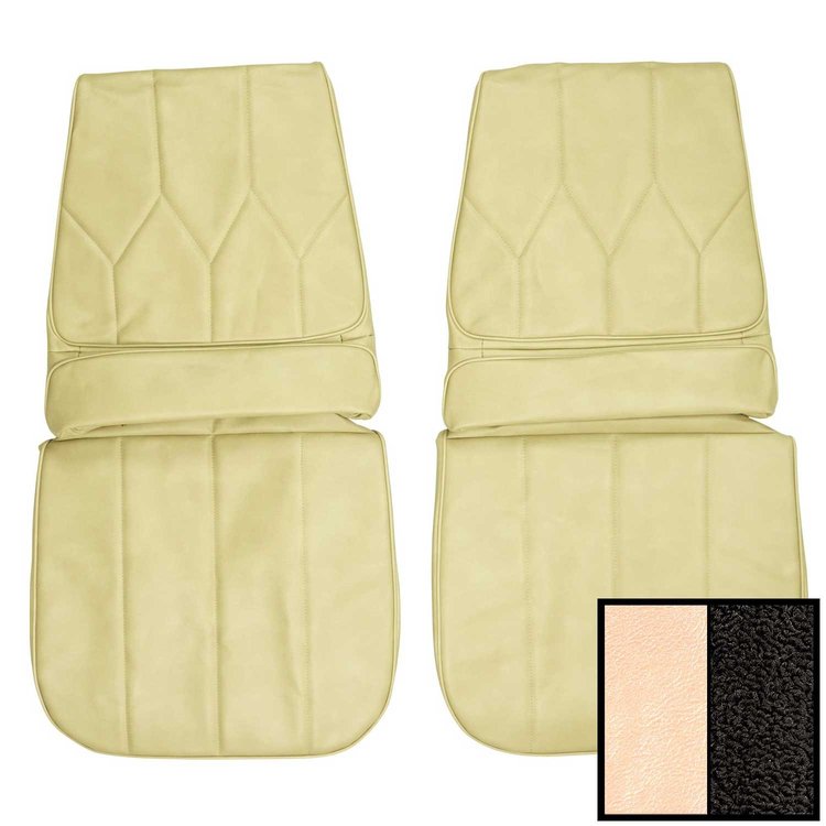 71USR28U Front Bucket Seat Covers for 1971-1972 Buick Riviera Pearl