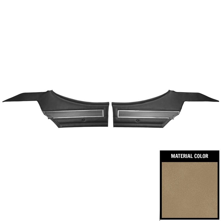 72CD412C-P Rear Door Panels for 1972 Oldsmobile Cutlass /"S" Hardtop Pre-Assembled Sandalwood