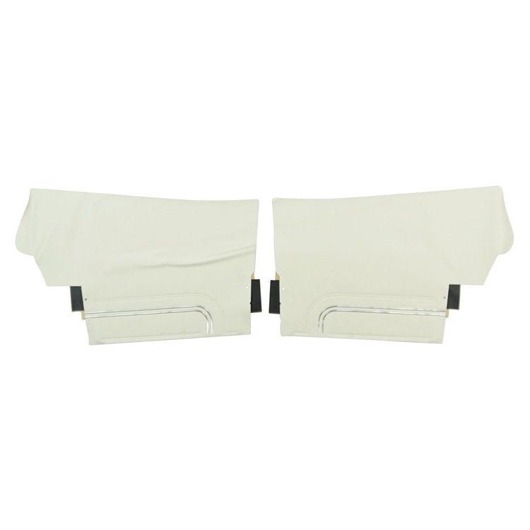 72GD37V Rear Door Panels for 1972 GTO/Lemans Sport Convertible Platinum Edition White/Black