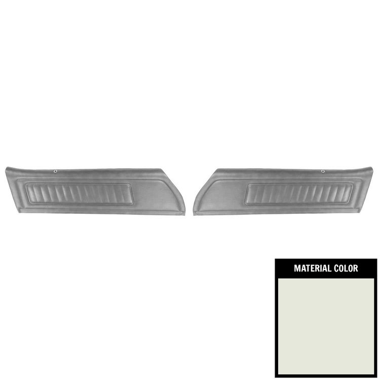 72HD37-P Front Door Panels for 1972 Pontiac Firebird Deluxe Pre-Assembled White