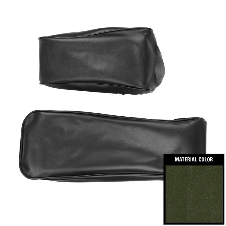 72KRA104F-1 Cologne Grain Vinyl Center Arm Rest Cover for 1972 Dodge Charger Metallic Green