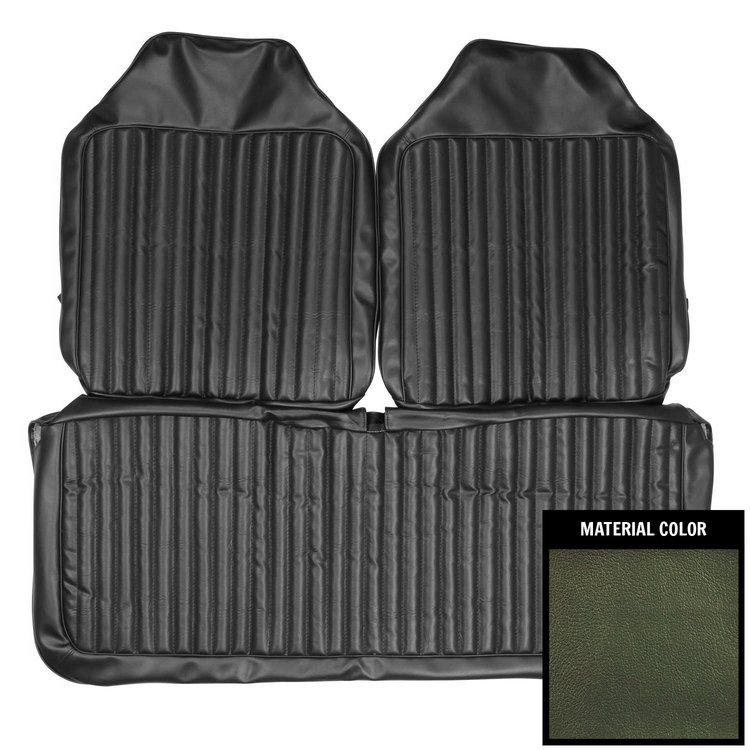72KSDA716B Front Bench Seat Cover for 1972 Dodge Dart/Valiant Dark Green