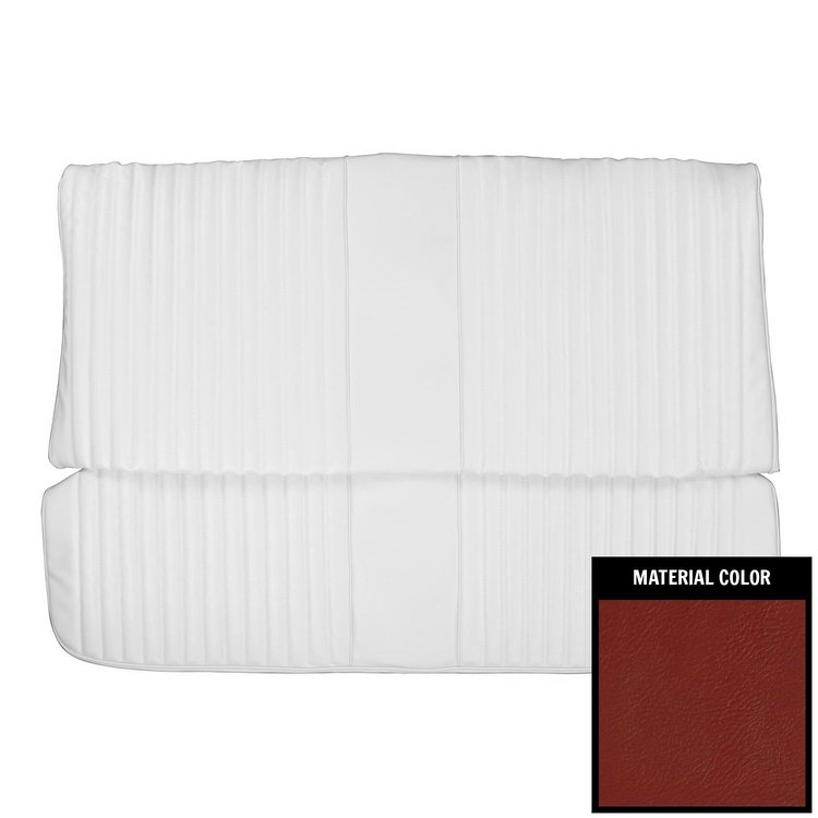73GS30C Rear Bench Seat Cover for 1973 Pontiac Ventura/GTO Hardtop Red