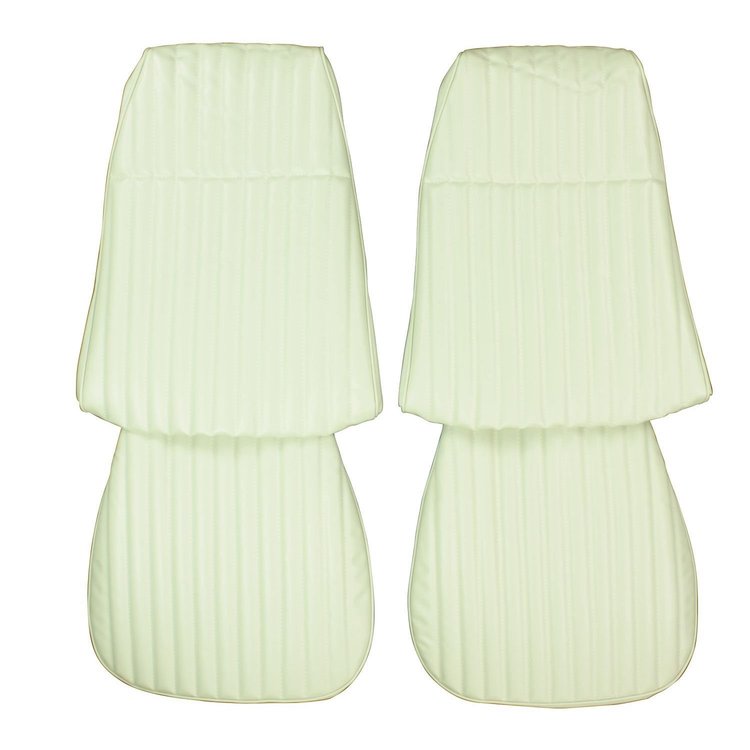 73GS37U Front Bucket Seat Covers for 1973 Pontiac Ventura/GTO White