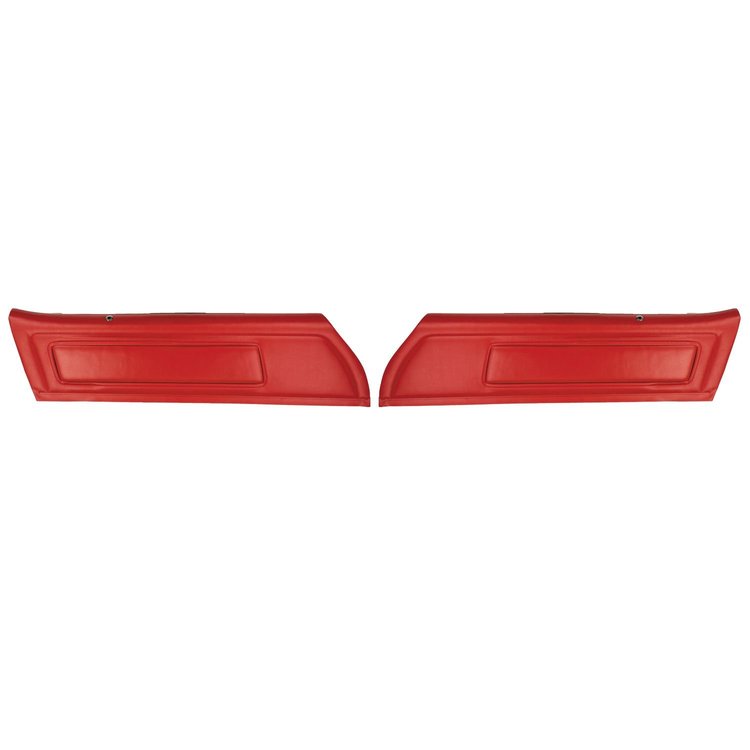 73HD32-P Front Door Panels for 1973-1975 Pontiac Firebird Deluxe Pre-Assembled Bright Red