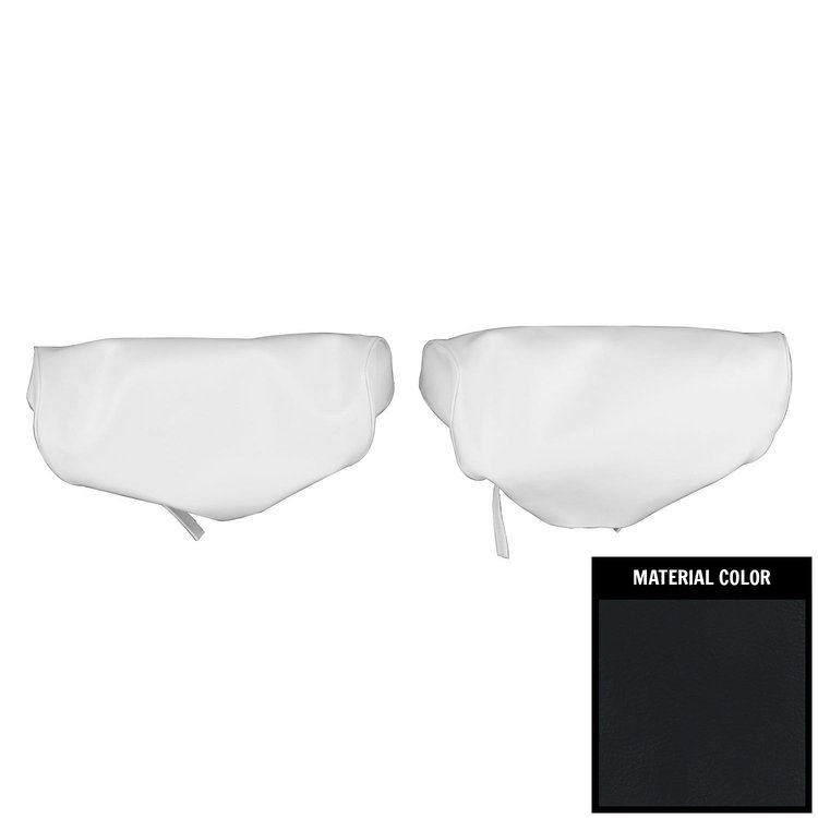 73XH18B Bench Seat Head Rest Covers for 1973-1974 Chevrolet Nova Navy Blue