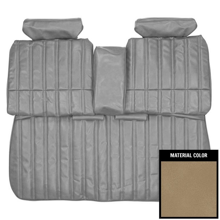 74AS41B Front Bench W/Arm Rest Seat Cover for 1974-1975 Chevrolet Malibu/Laguna Sandalwood