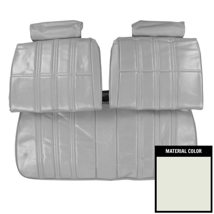 74GS37B Front Bench W/Out Arm Rest Seat Cover for 1974 Ventura/GTO 2-Door Sedan White
