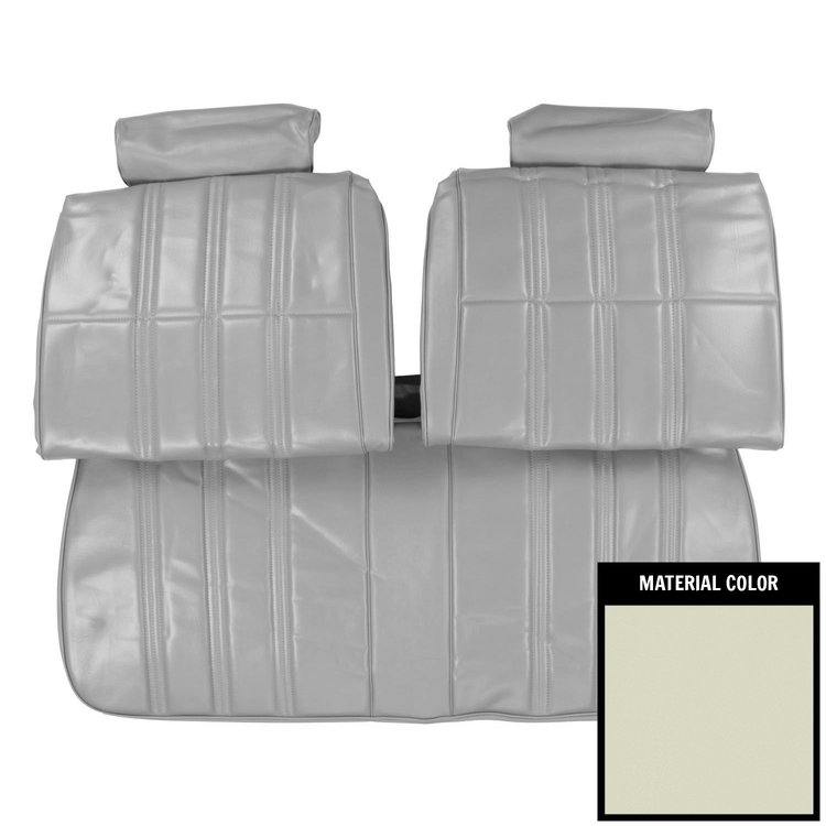 74GS40B Front Bench W/Out Arm Rest Seat Cover for 1974 Pontiac Ventura/GTO Off White