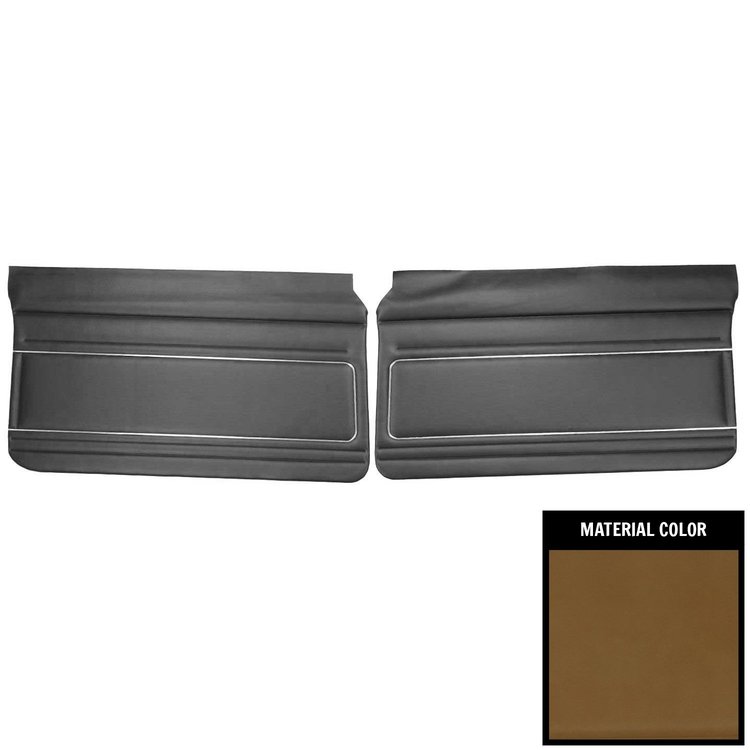 75XD36 Front Door Panels for 1975-76 Chevrolet Nova Light Saddle