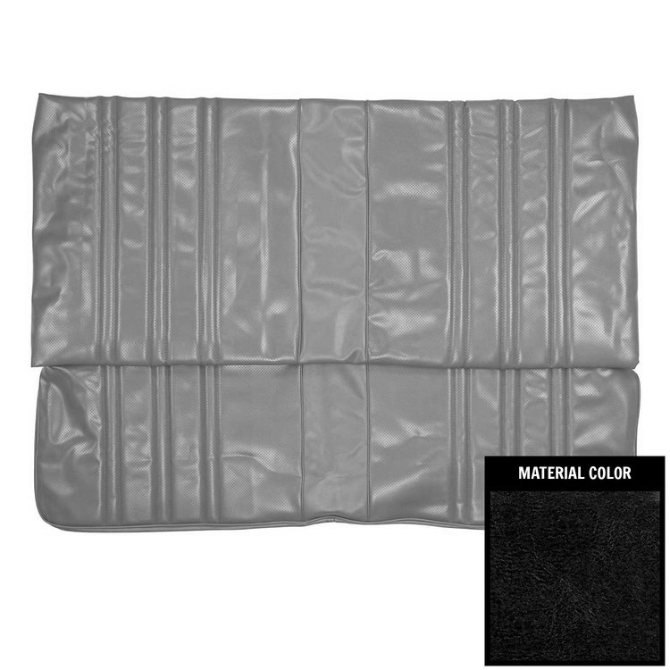 75XS10C-1 Rear Bench Seat Cover for 1975 Chevrolet Nova 2-Door Sedan Custom Hardtop Black