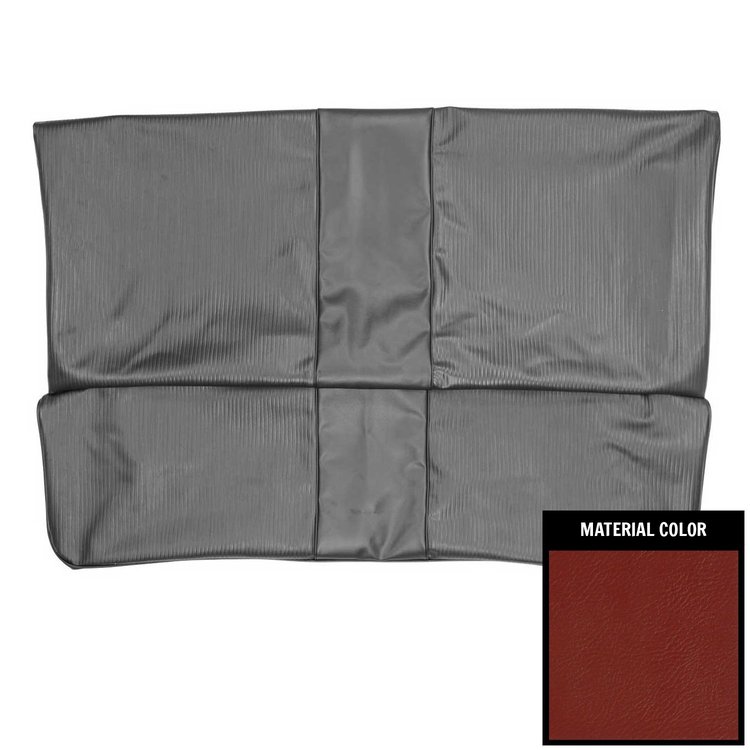 75XS30C Rear Bench Seat Cover for 1975 Chevrolet Nova 2-Door Sedan Standard Hardtop Red