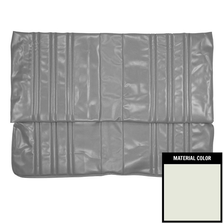 75XS37C-1 Rear Bench Seat Cover for 1975 Chevrolet Nova 2-Door Sedan Custom White