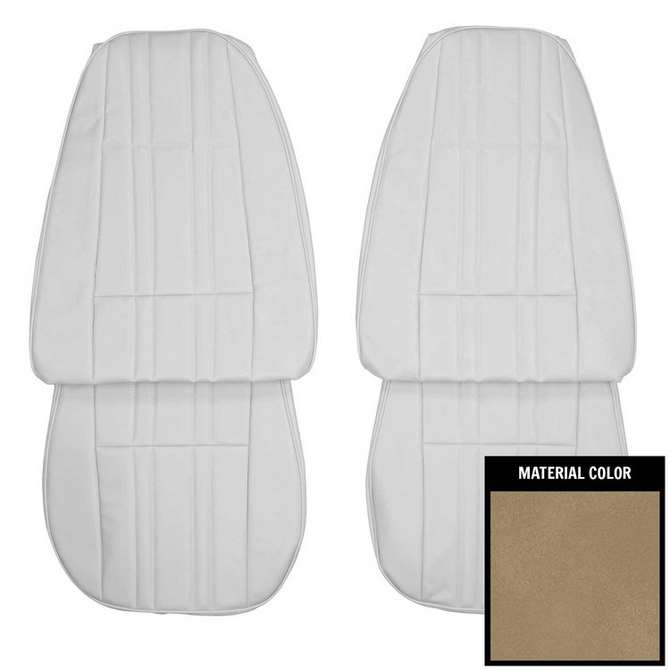 75XS41U-1 Front Bench Seat Cover for 1975 Chevrolet Nova 2-Door Sedan Standard Sandalwood
