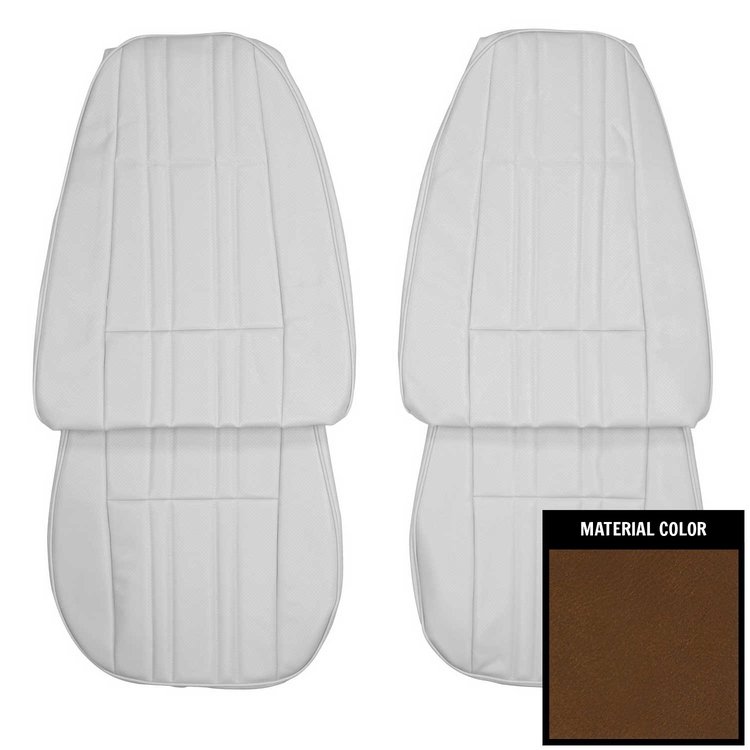 75XS42U-1 Front Bench Seat Cover for 1975 Chevrolet Nova 2-Door Sedan Standard Dark Saddle