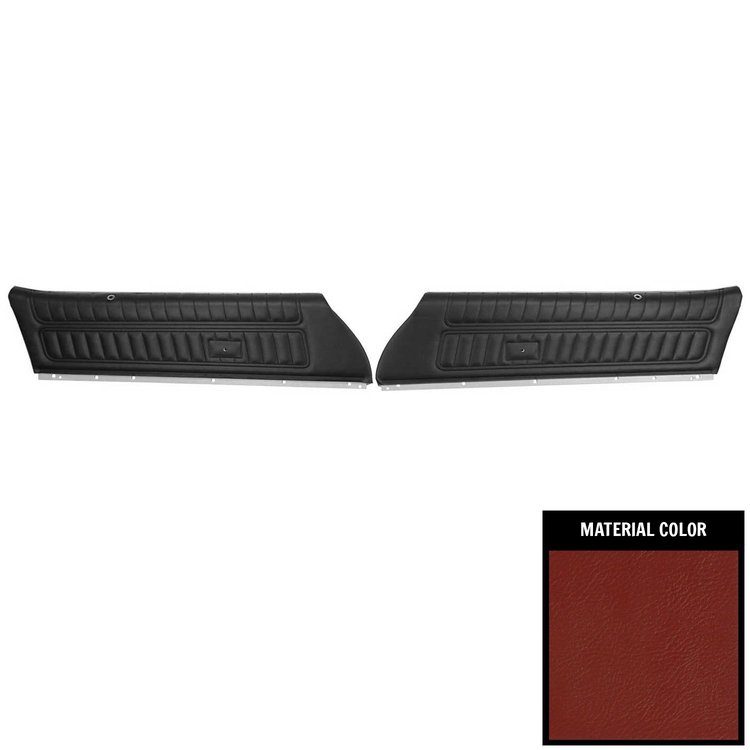76FD30-P Front Door Panels for 1976 Camaro/Firebird Standard Pre-Assembled Red