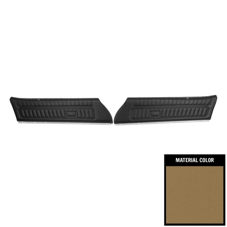 76FD35-P Front Door Panels for 1972-1975 Camaro/Firebird Standard Pre-Assembled Light Saddle