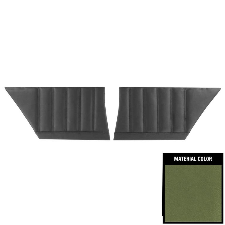 76MD19C Rear Door Panels for 1976 Chevrolet Monte Carlo Hardtop Jade Green