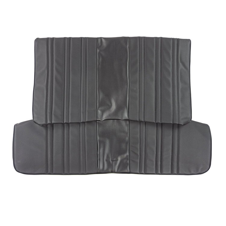 76XS10F-1 Rear Fold Down Bench Seat Cover for 1976 Nova 2-Door Sedan/Hatchbk Custom Black