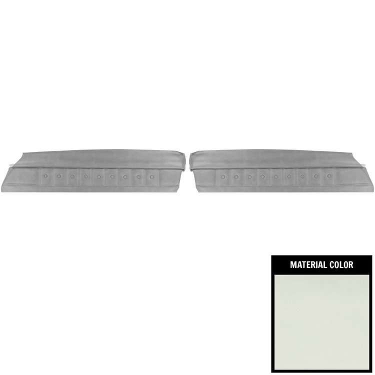 77AD37 Front Door Panels for 1977 Chevrolet Malibu White