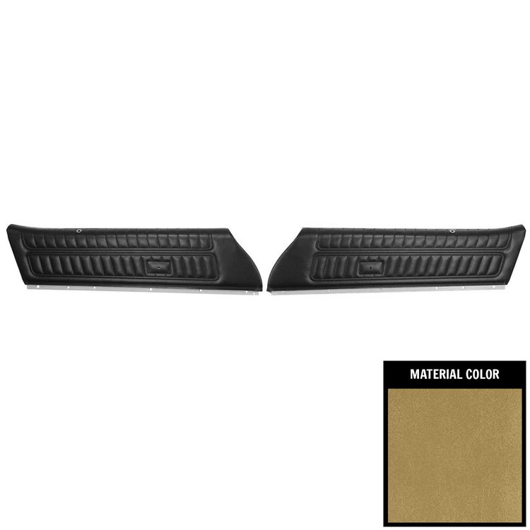 77FD36-P Front Door Panels for 1977 Camaro/Firebird Standard Pre-Assembled Buckskin