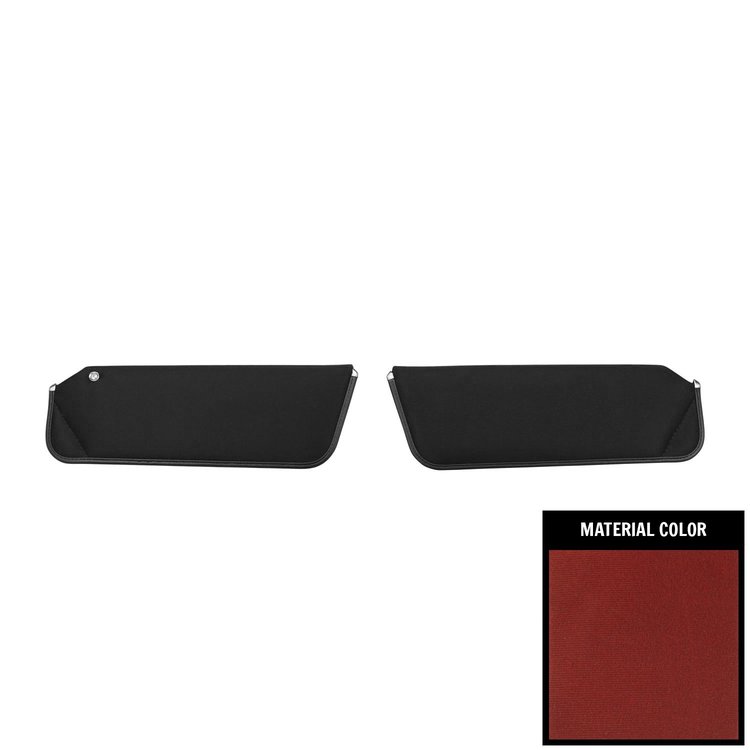 77FVC1872 Cloth Visor for 1977-1981 Camaro/Firebird Red