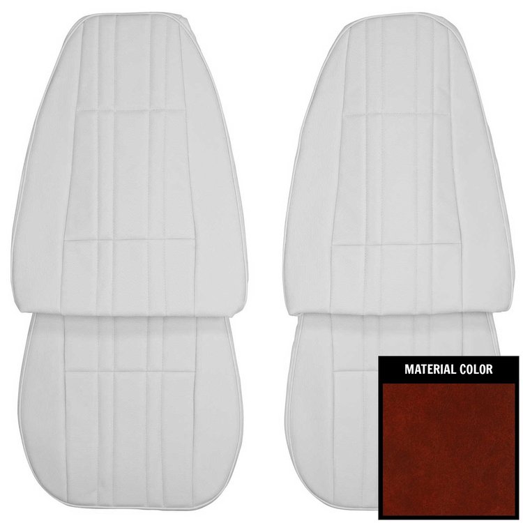 77XS45U-1 Front Bucket Seat Covers for 1977-1978 Chevrolet Nova Custom 2-Door Sedan Firethorn