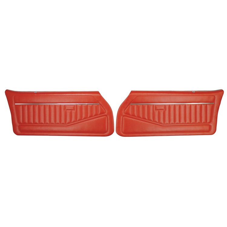 78FD77-P Front Door Panels for 1978-79 Camaro/1978-81 Firebird Standard Pre-Assembled Red