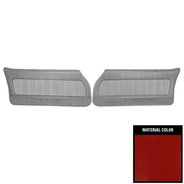 78FDLTC77-P Front Door Panels for 1978/81 Camaro Berlinetta/Custom Pre-Assembled Bright Red
