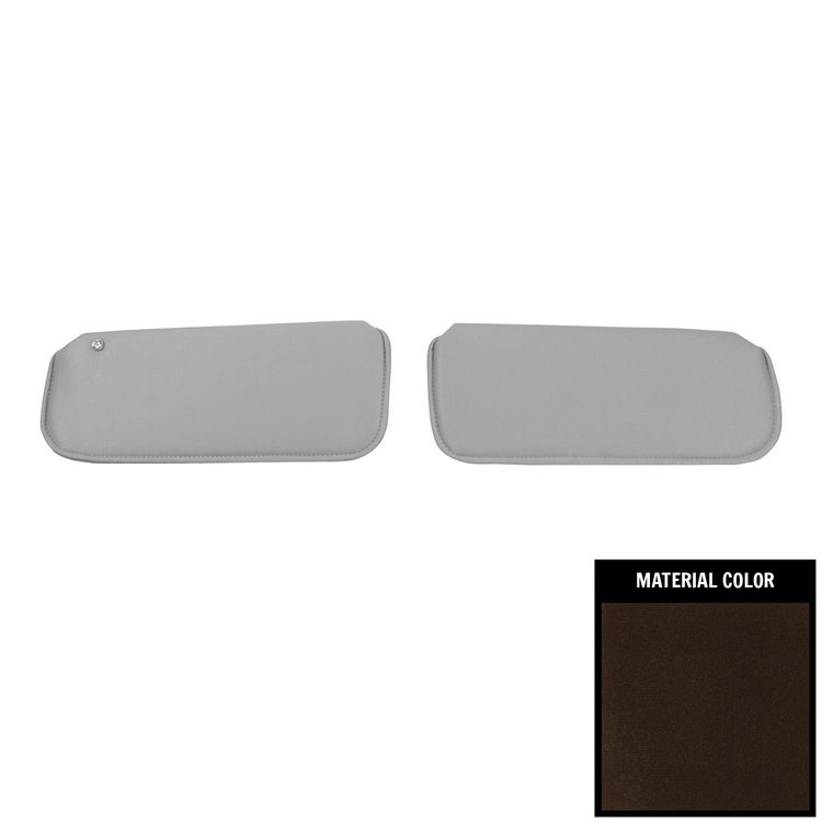 78GVC1787 Sun Visors for 1978-1988 Regal/Grand National/Cutlass/Monte Carlo Briar Brown