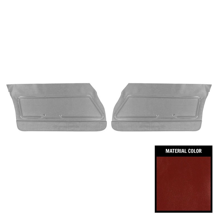 78HD38-P Front Door Panels for 1978-1981 Pontiac Firebird Deluxe Pre-Assmebled Carmine