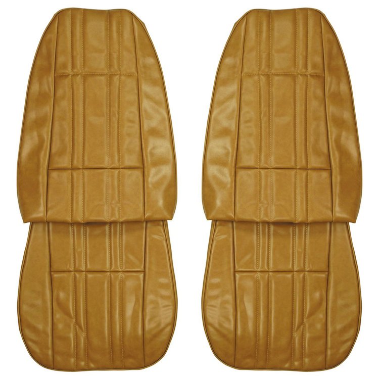 79XS48U-1 Front Bucket Seat Covers for 1979 Chevrolet Nova 2-Door Sedan Custom Camel