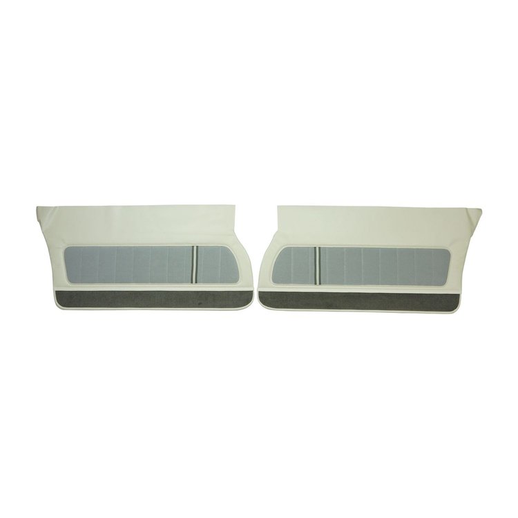 80FDLTC81 Cloth Insert Front Door Panels for 1980 Camaro LT/Berlinetta/Custom Cloth Oyster