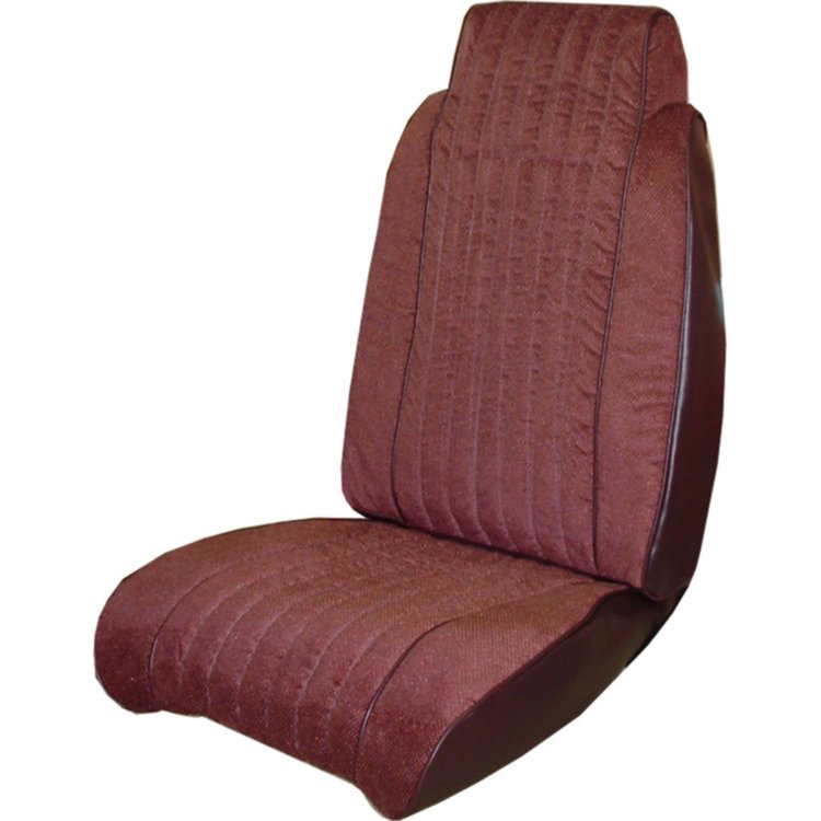 Bucket Seat Cover for 1981-1987 Chevy El Camino/1981 Malibu [Classic Maroon Vinyl]