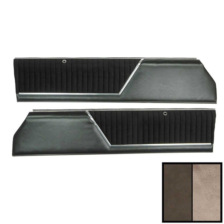 85CDC02-P Front Door Panels for 1985-1988 Cutlass/442/Supreme Pre-Assembled Gray
