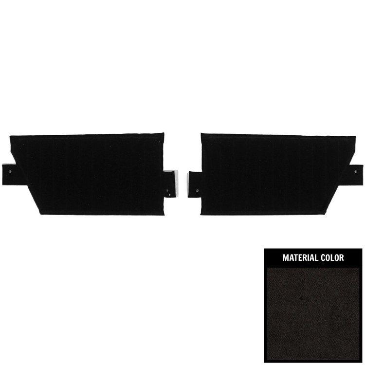 85CDC70C Rear Door Panels for 1985-1988 Oldsmobile Cutlass/442/Supreme Black