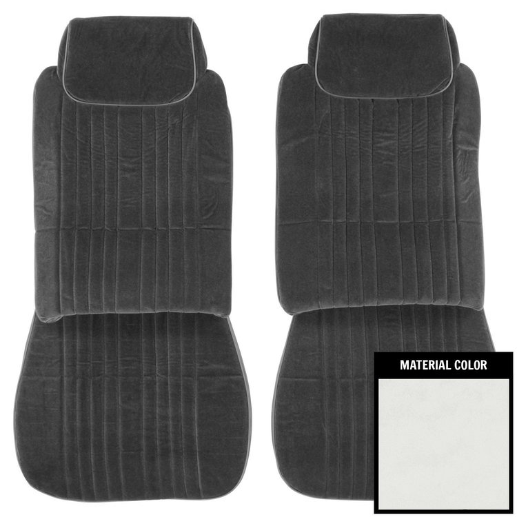 85CSC86U1 Front Bucket Seat Covers for 1985-1988 Oldsmobile Cutlass Supreme/442 Oyster