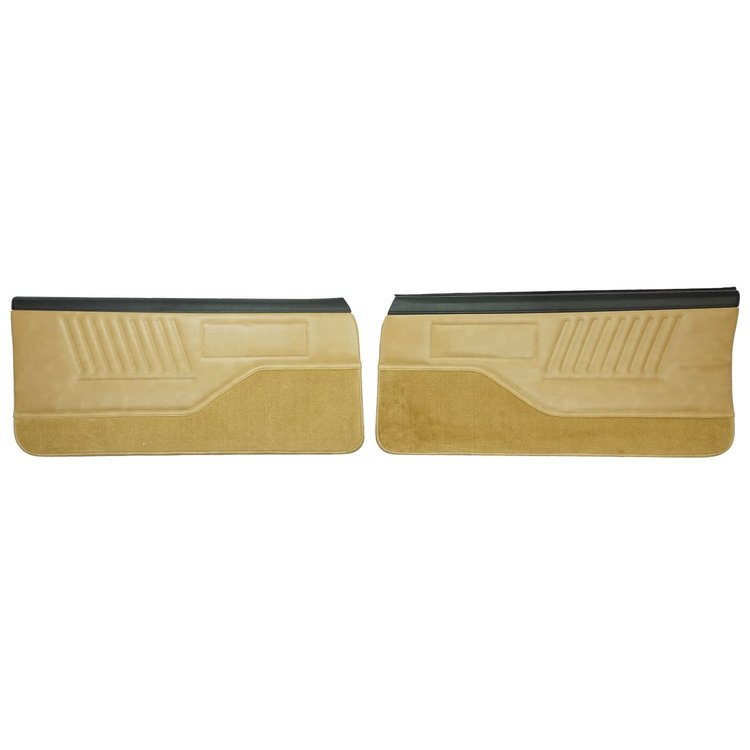86FD04-PB Front Door Panels for 1986 Chevrolet Camaro Standard Pre-Assembled Saddle